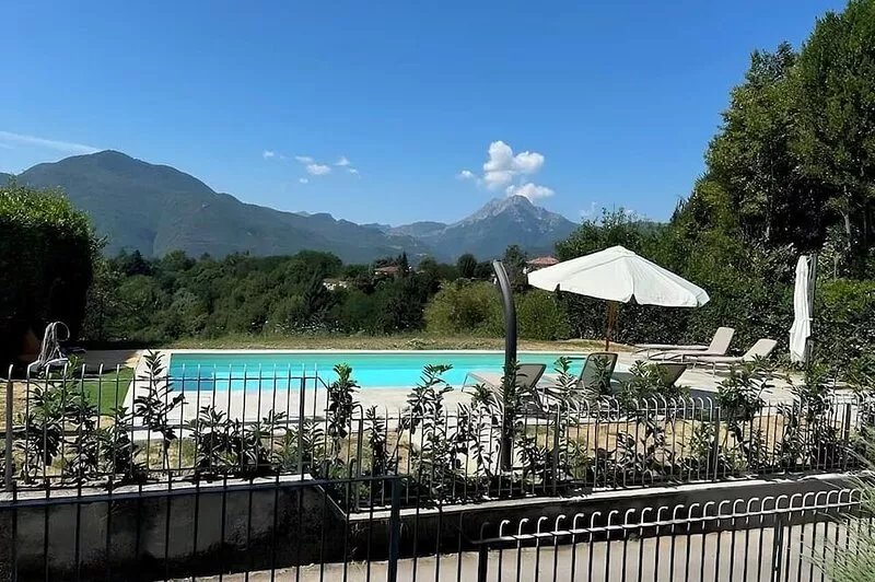 Family Villa in Barga with private pool, expansive terrace with stunning views.