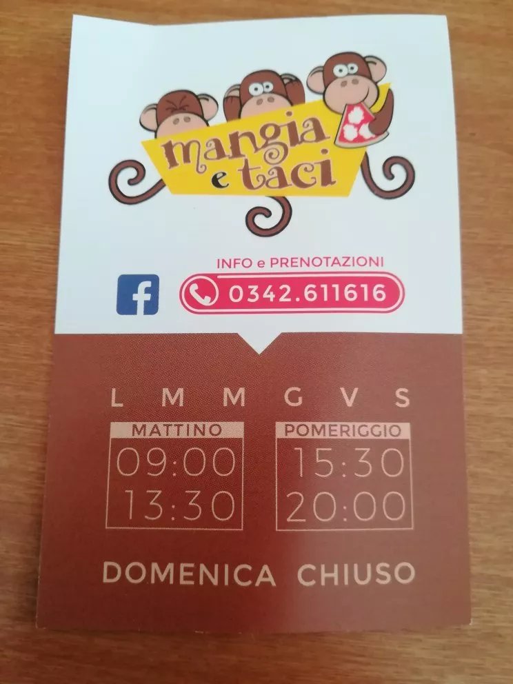 MANGIA E TACI