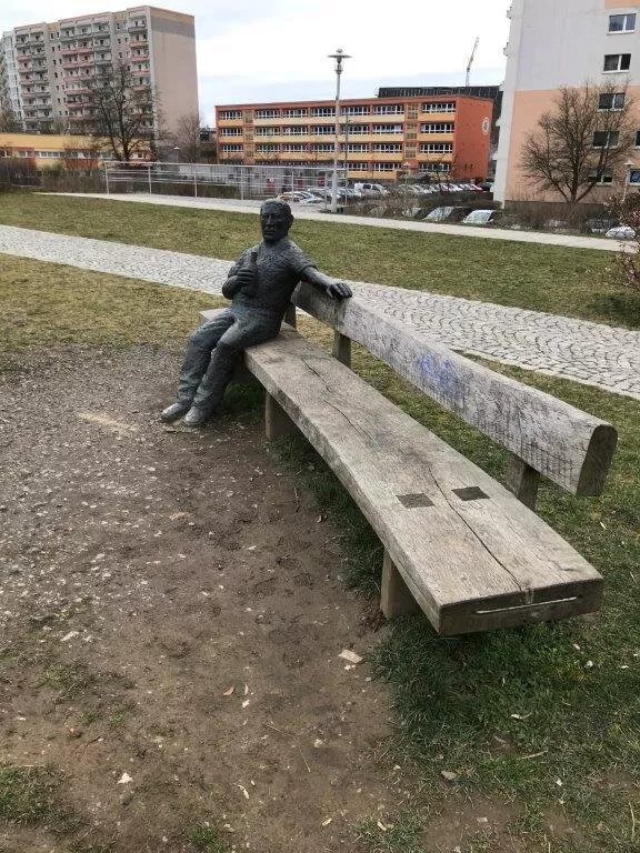 Bergmann am Mulderadweg