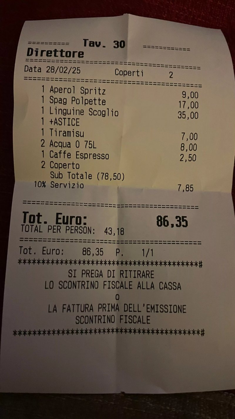 Maddalena, Trattoria 29
