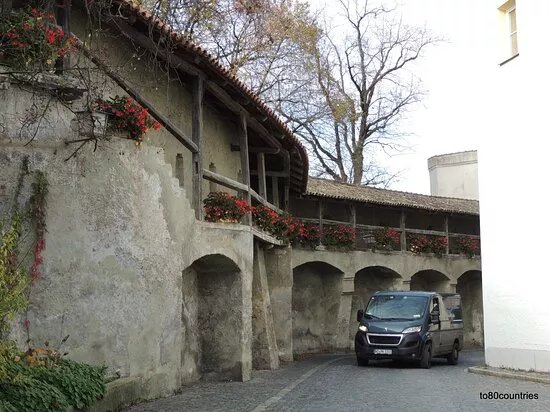 Wehrgang Auf Der Historischen Stadtmauer