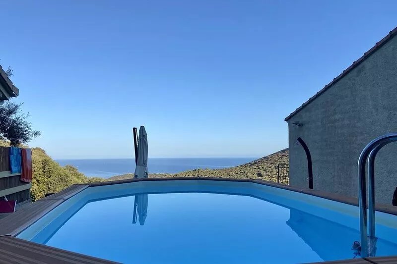 Cottages: sea view, Beach 5mn, above ground pool, Villanova, 10 km Ajaccio, Co