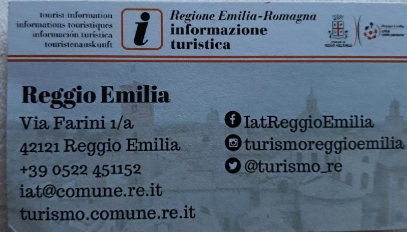 Tourist Information and Reception Office of Reggio Emilia