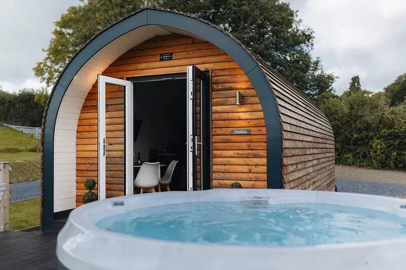 Cleddau -  Glamping Pod with Hot Tub Sleeping up to 4 Guests