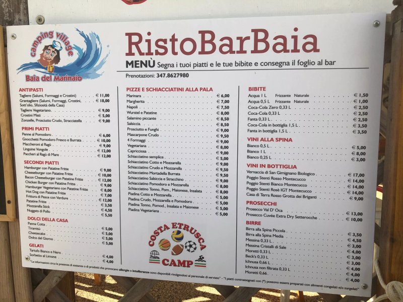 Ristorante del Camping Baia del Marinaio
