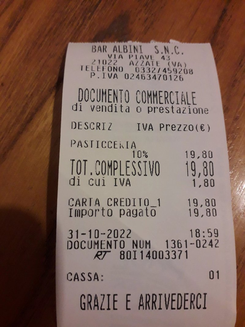 Bar Pasticceria Albini