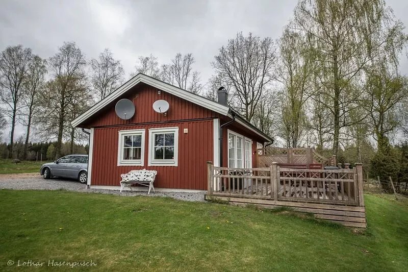 Modern holiday home at a farmstead near Isaberg