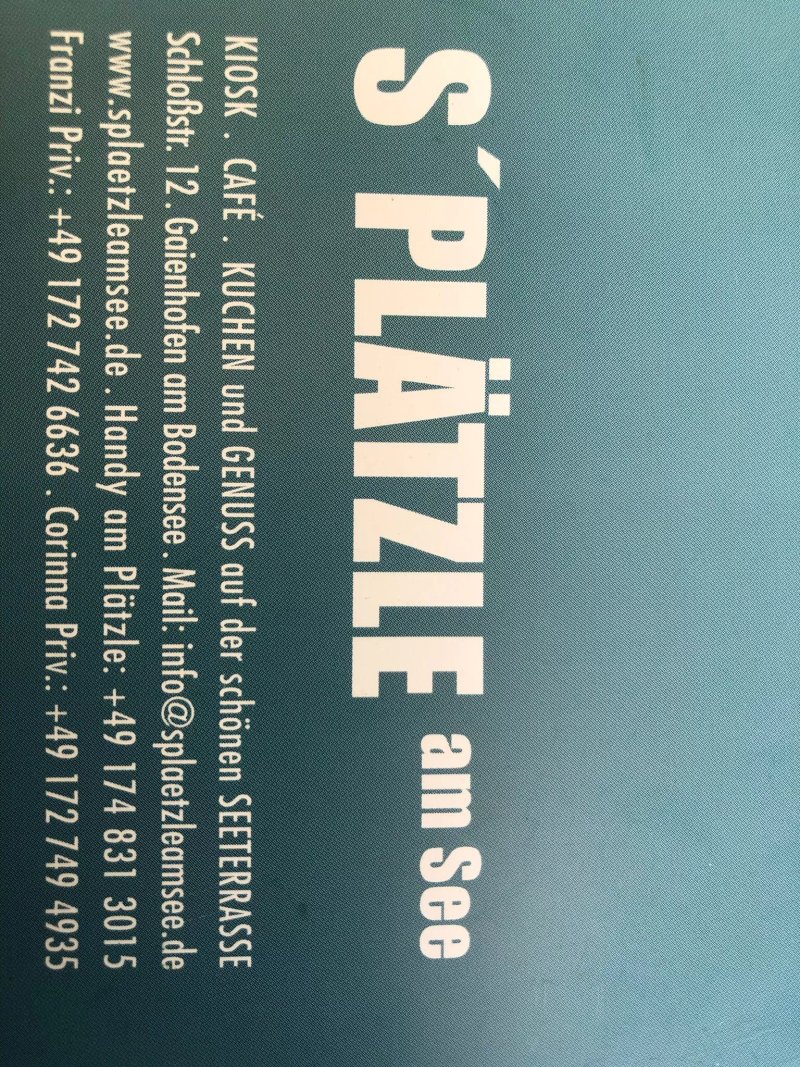 S`Plaetzle am See