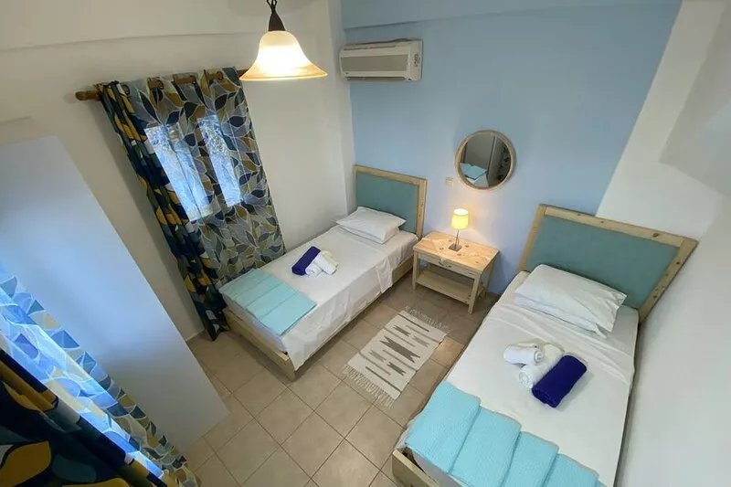 Large house with private swimming pool and wonderful sea view.
