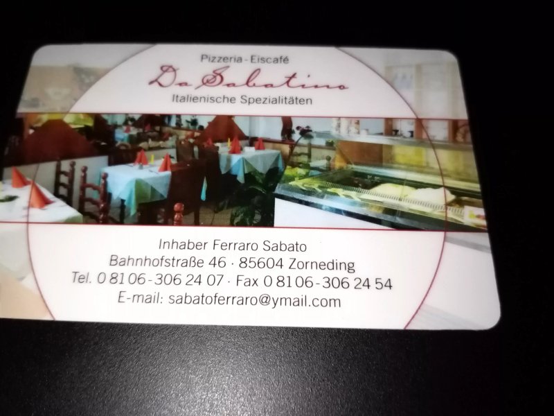 Eiscafe-Pizzeria Da Sabatino