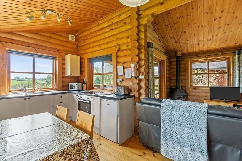 Authentic timber lodge located in heart of Devon at the edge of Dartmoor