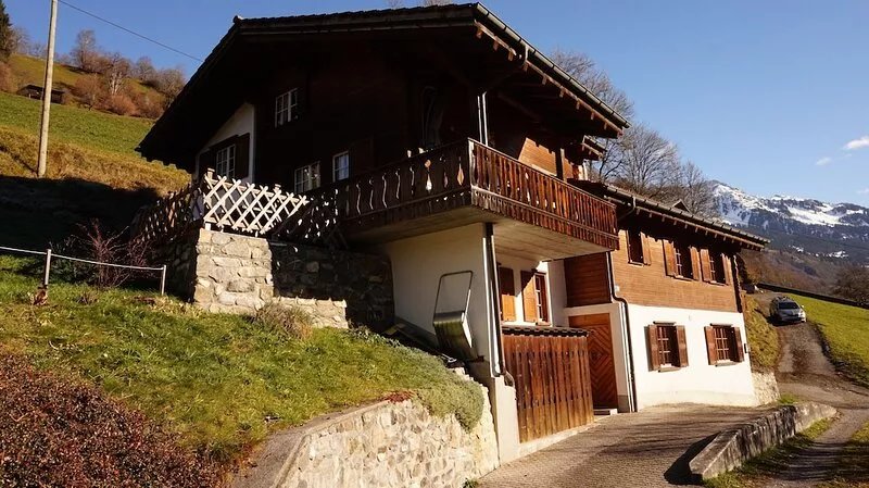The rustic holiday home on the sunny slope
