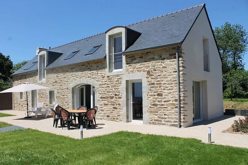 Concarneau, Breton house renovated to new, superb sea view, beaches on foot