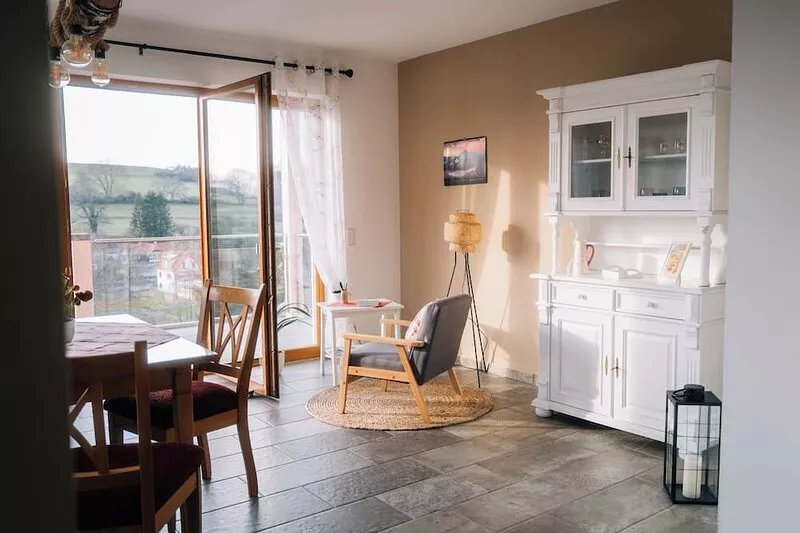 "Altensteinblick" vacation apartment with a fantastic view
