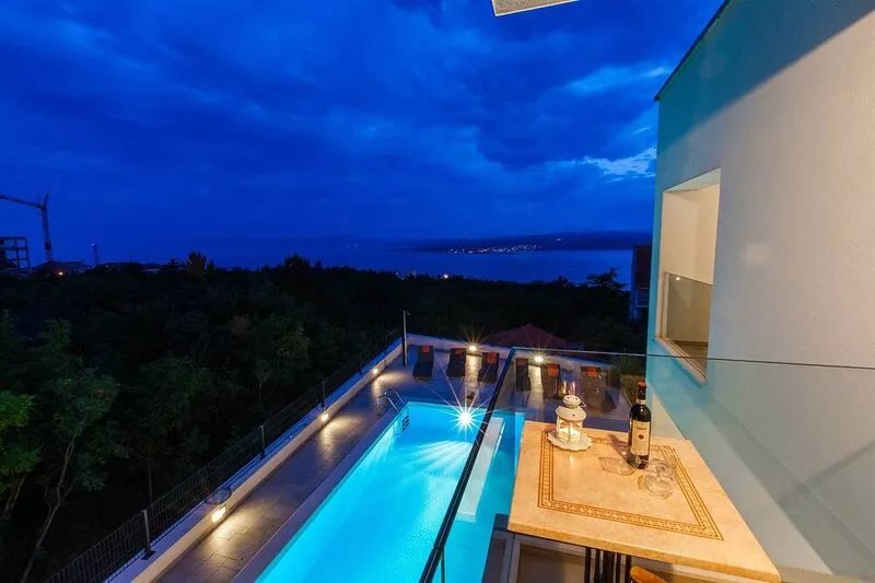 Exclusive Villa Rina Crikvenica 5 * with heated pool and panoramic sea view
