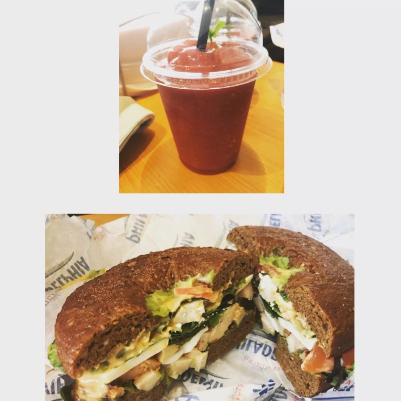 Delicious Sandwich & Juice