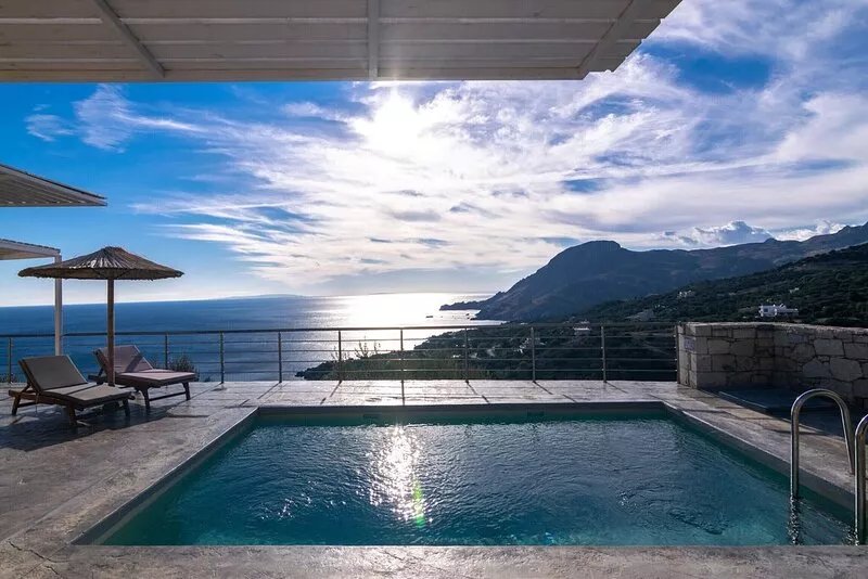 Pyrgos villa 3 ,sea view,pool,South Crete,Plakias