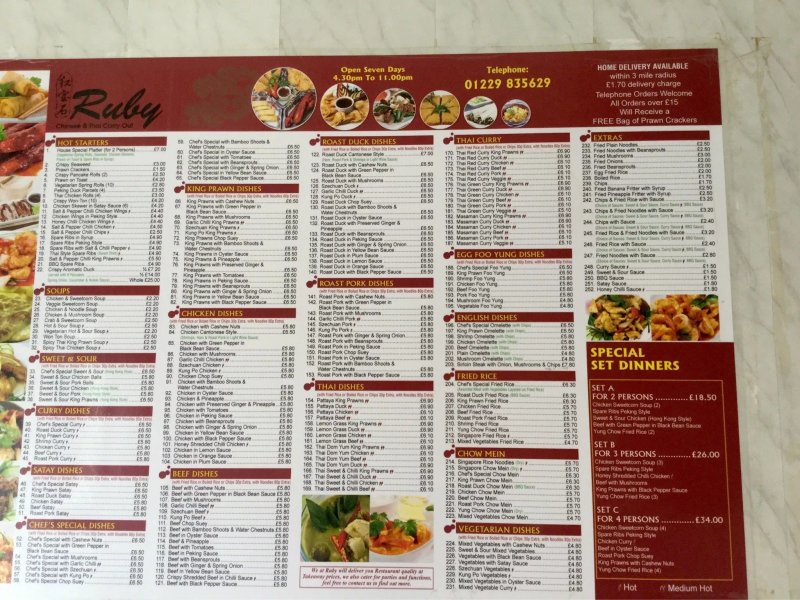 Ruby Chinese Take Away