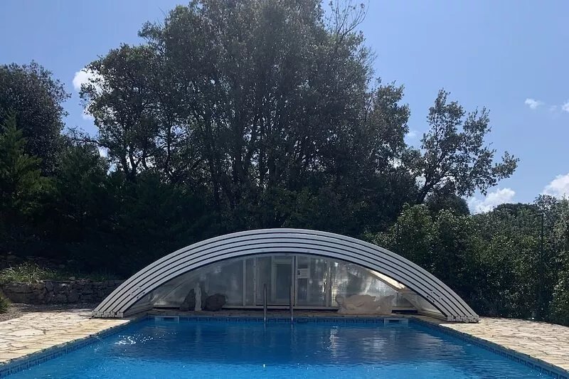 cottage in saint andre de roquelongue, aude, air conditioning, with swimming