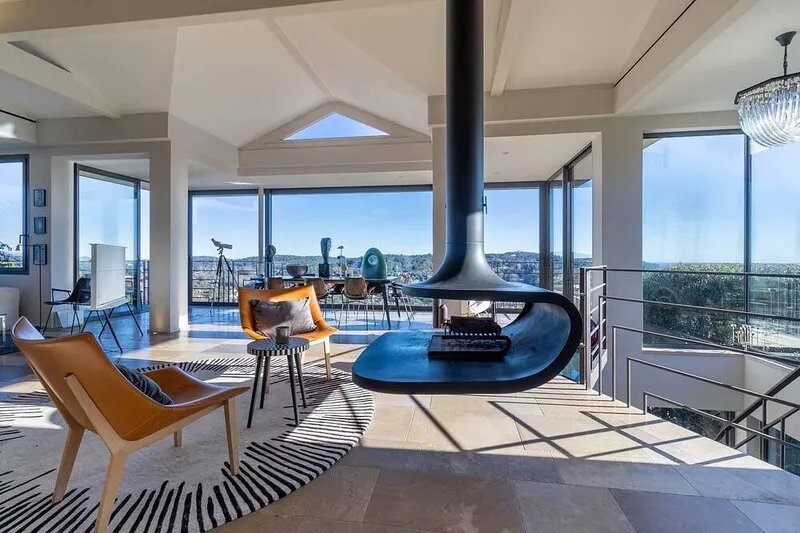 Mougins Collection - House with waterfall pool, sea and mountain views