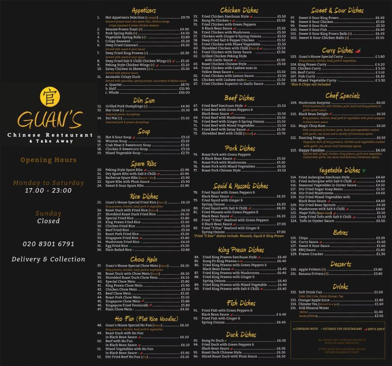 Guan's chinese restaurant