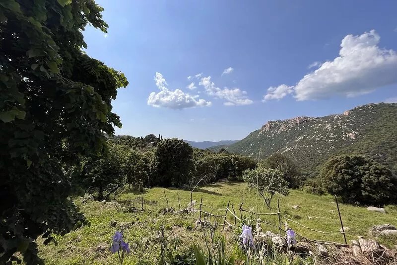 Village house on the step of the Cagna Massif
