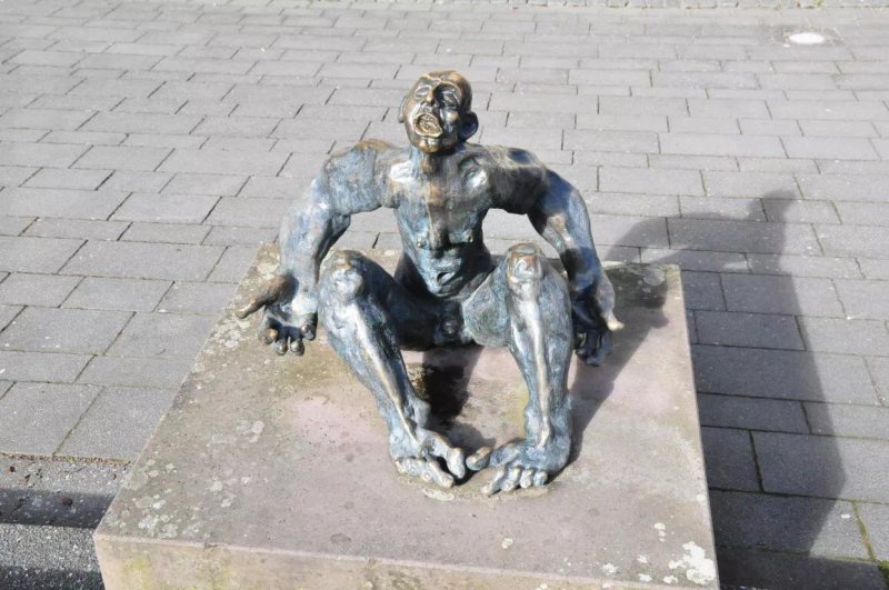 And You Only See The Light - Bronze Scupture In Goslar