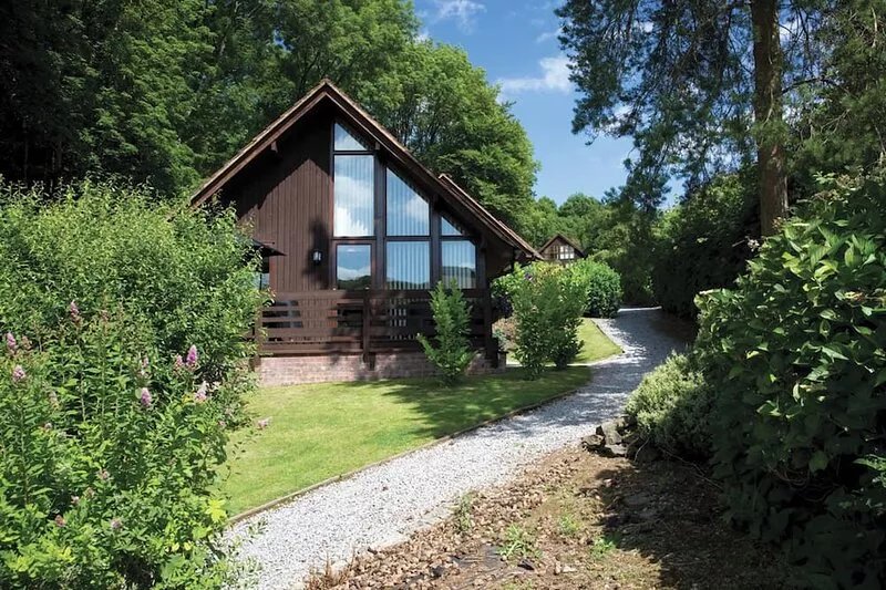 Scandinavian style lodge tucked into the hillside with modern and comfortable