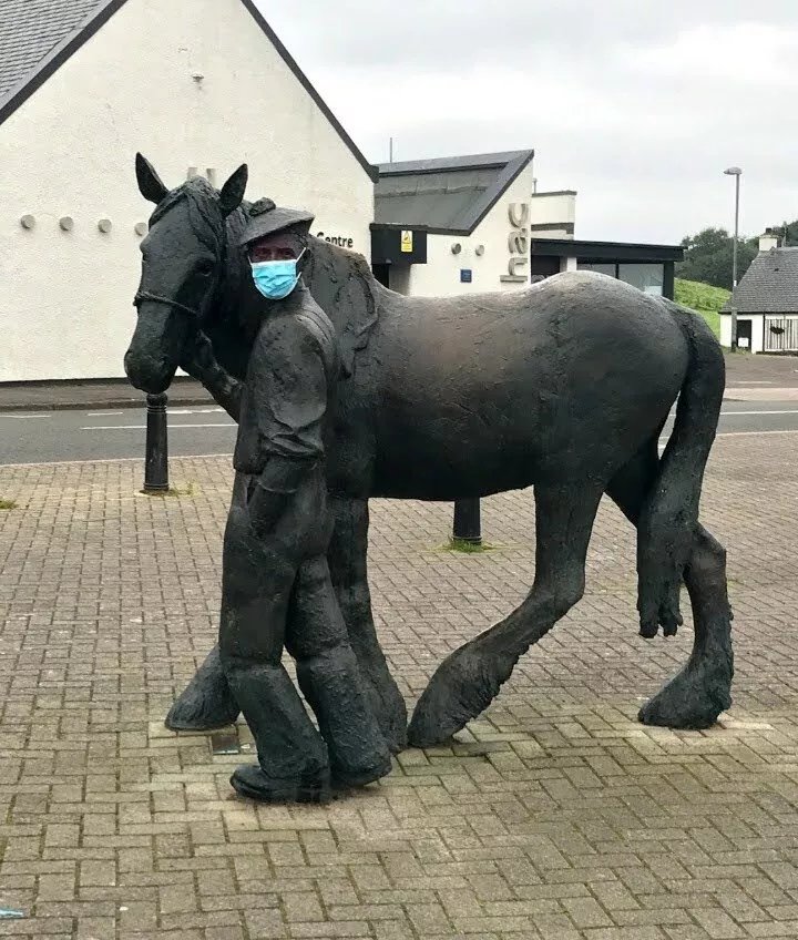 The Carter And His Horse Statue