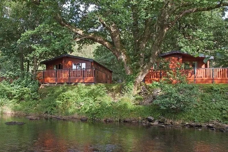 Traditional pine lodge with a modern twist.