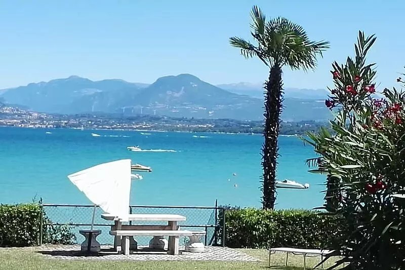 Few meters from the lake of Garda