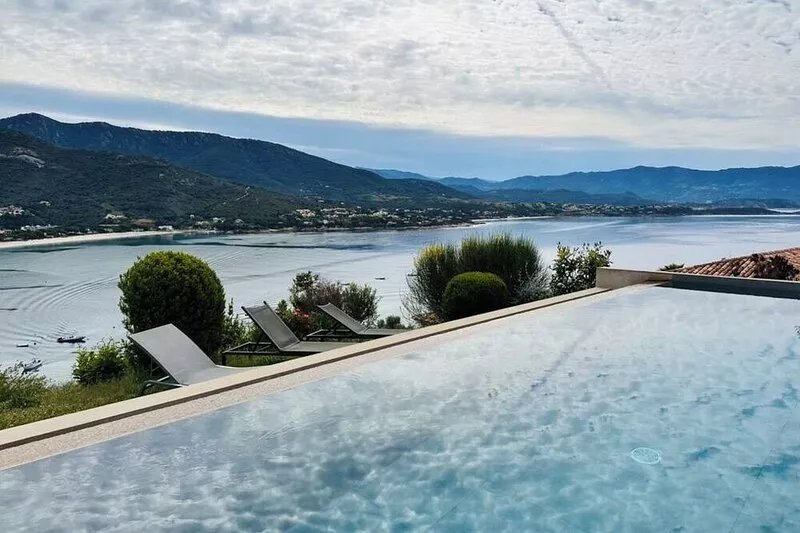 CASA NEPITA EXCEPTIONAL SEA VIEW, QUIET, SWIMMING POOL IN SAGONE SOUTH CORSICA