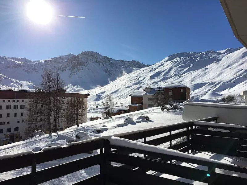 Tignes The lake on skis 4 pers Bec Rouge large terrace