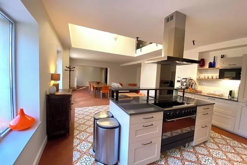 The large Couchadou farmhouse with heated indoor pool