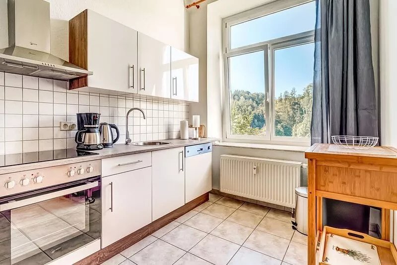 Attractive villa with garden in Borstendorf