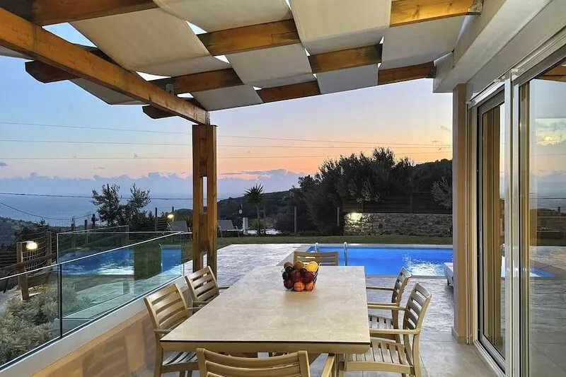 Villa Michael Triopetra Private Villa, Private Swimming Pool, Panoramic Sunset