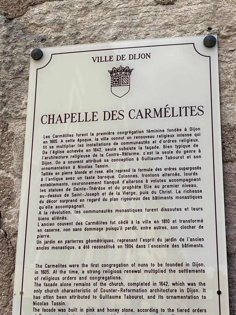 Carmelites Chapel of Dijon