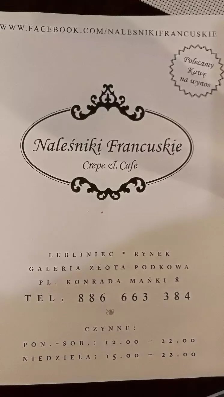 Nalesniki francuskie Crepe&Cafe