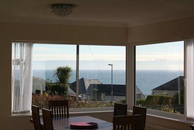Holiday Home in Carlyon Bay Sea front position above Charlestown.