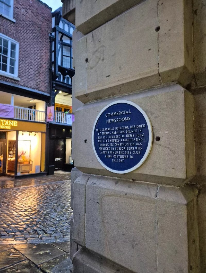 Commercial Newsroom Blue Plaque
