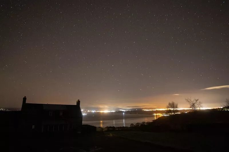 Uninterrupted sea views across the Moray Firth home to dolphins
