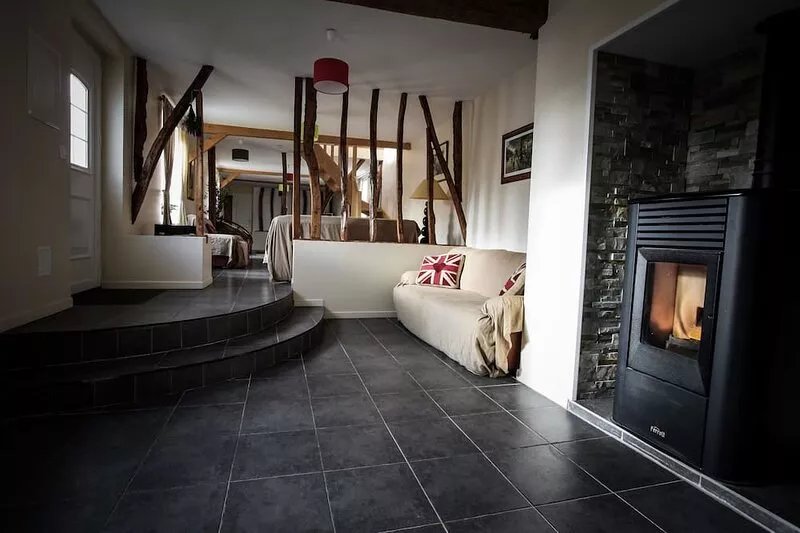 Family farmhouse sleeps up to 14 guests.