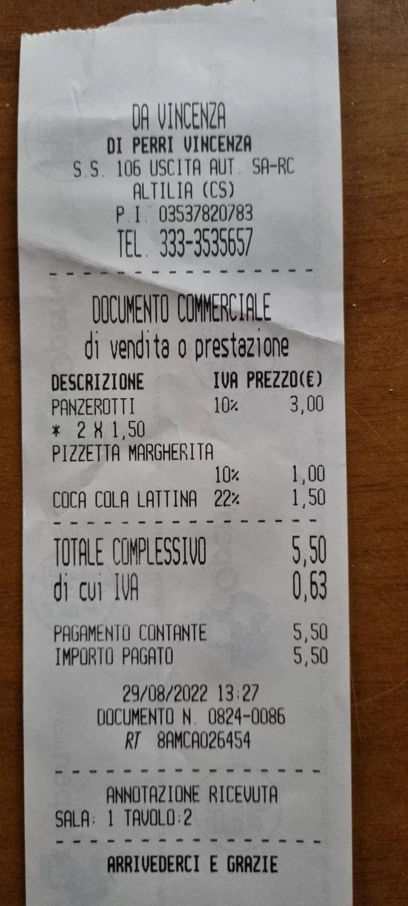 Da Vincenza Pizzeria - Rosticceria - Paninoteca