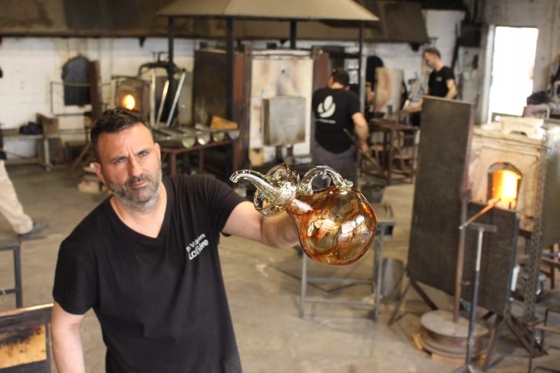 Sample of Blown Glass and Artisan Coworking