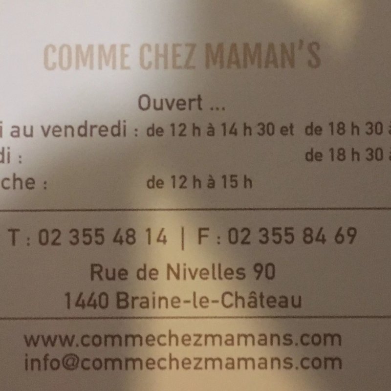 Comme Chez Maman's