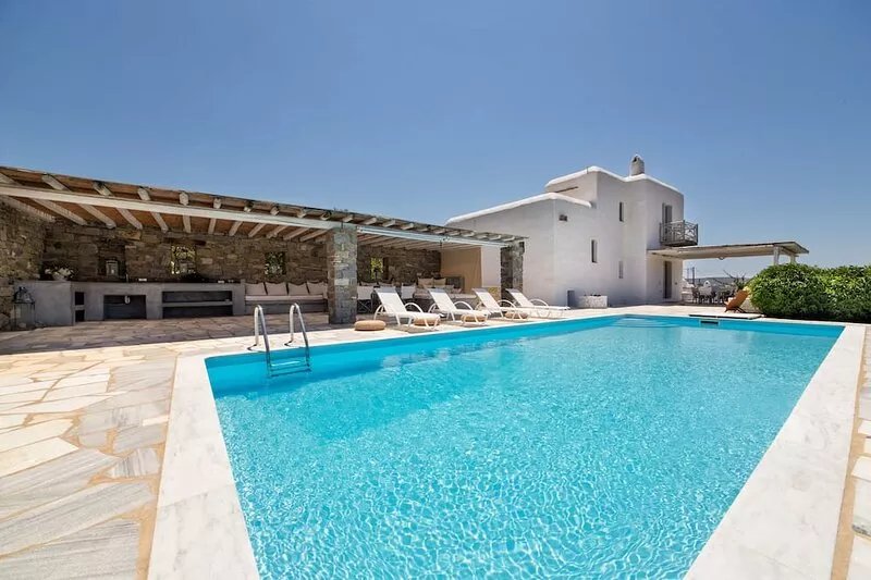 AB  PRIVATE VILLA,private pool, sea view, 10min from Naoussa,