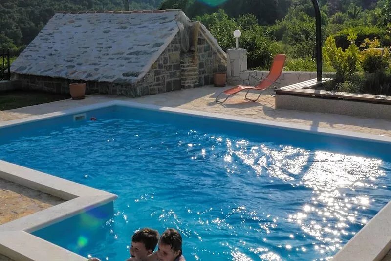 High privacy ISOLATED organic garden villa with pool nearby sea and river