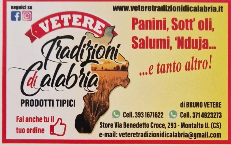 Prodotti Tipici Calabresi - Vetere Tradizioni Di Calabria