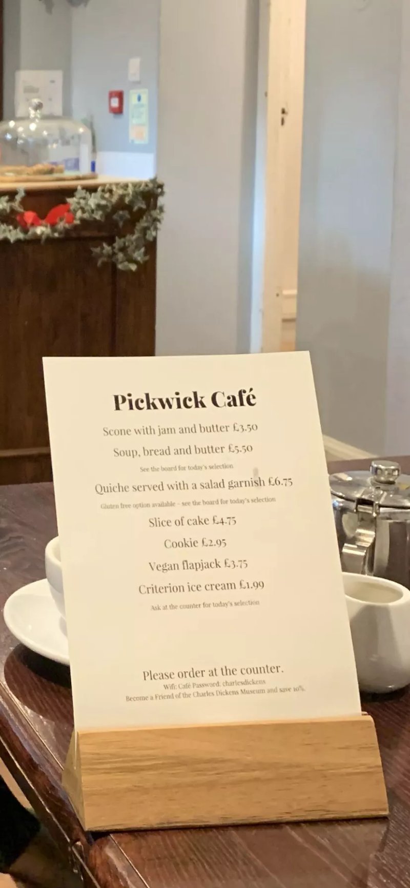 Charles Dickens Museum Garden Cafe