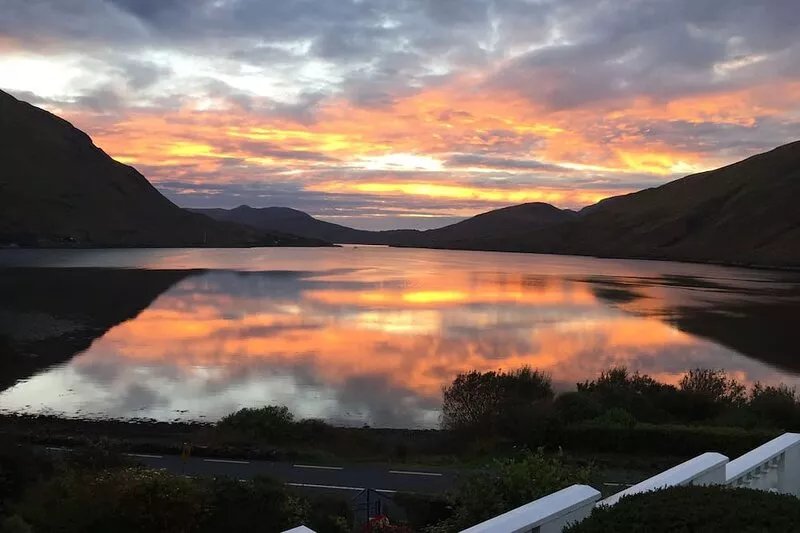 Stoneacre:  Connemara cottage nestled into hillside overlooking Killary Fjord